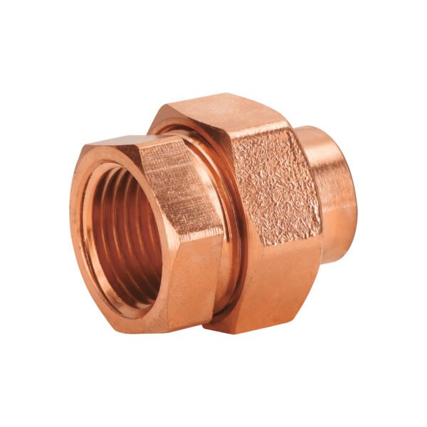 Tuerca unión latón cobrizado 1/2 rosca interior Foset 48882
