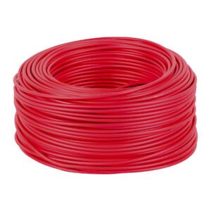 Rollo de 100 metros de cable THW CCA 10 AWG rojo Basic 40210