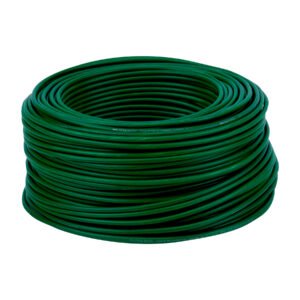 Rollo de 100 metros de cable THW CCA 10 AWG verde Basic 40211