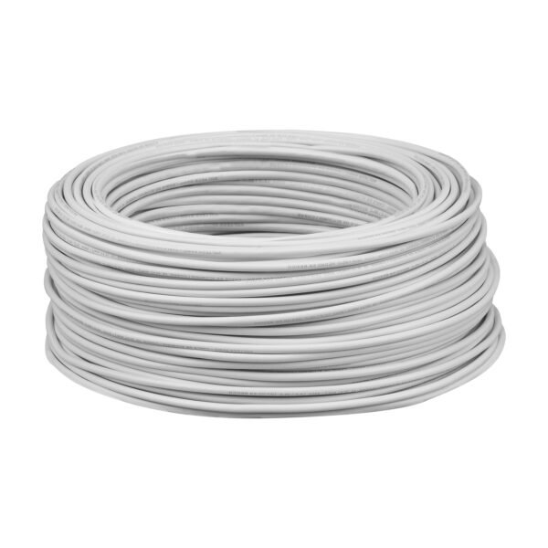 Rollo de 100 metros de cable THW CCA 12 AWG blanco Basic 40212
