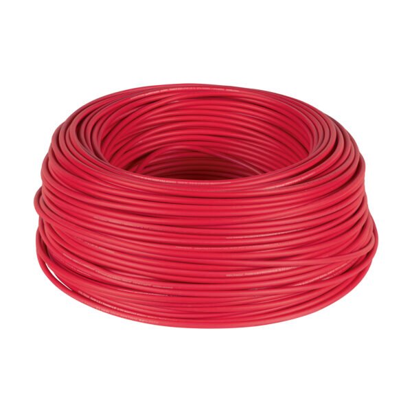 Rollo de 100 metros de cable THW CCA 12 AWG rojo Basic 40214