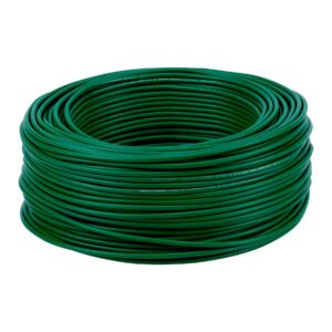 Rollo de 100 metros de cable THW CCA 12 AWG verde Basic 40215