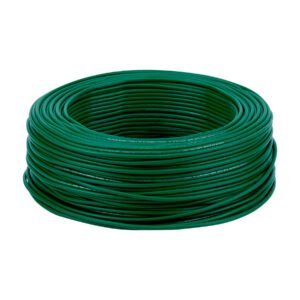 Rollo de 100 metros de cable THW CCA 14 AWG verde Basic 40219