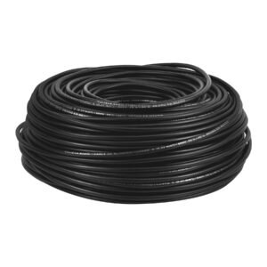 Rollo de 100 metros de cable THW CCA 8 AWG negro Basic 40205