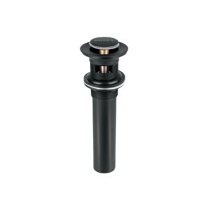 Contra p/lavabo 1-1/4 con rebosadero push latón negro 47981