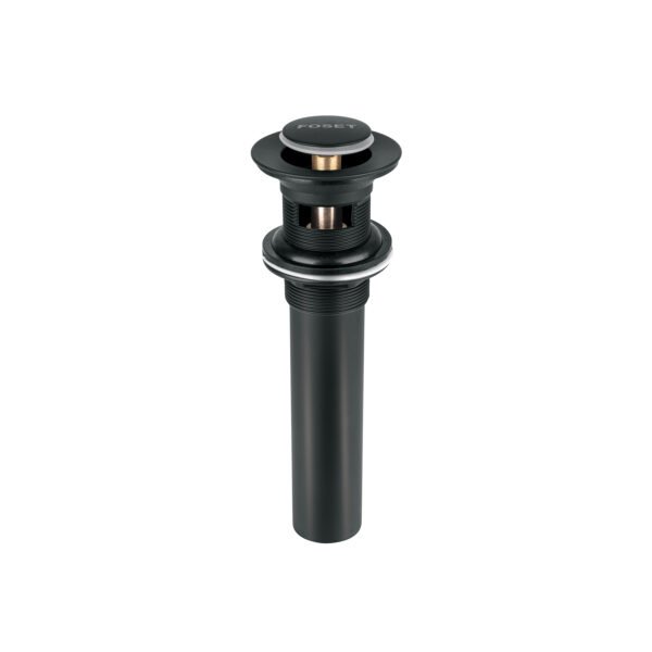 Contra p/lavabo 1-1/4 con rebosadero push latón negro 47981