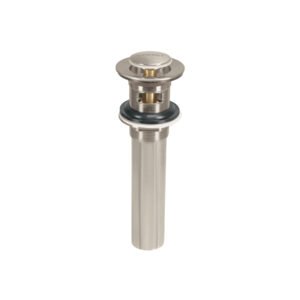 Contra p/lavabo con rebosadero sistema push satín 1-1/4 45283