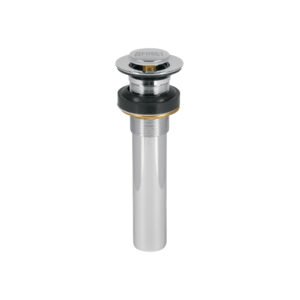 Contra p/lavabo sin rebosadero sistema push cromo 1-1/4 47037