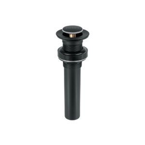 Contra p/lavabo 1-1/4 sin rebosadero push latón negro 47982