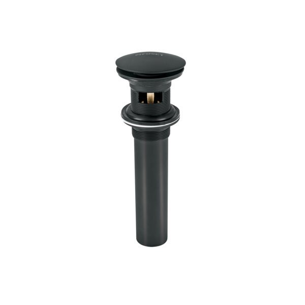 Contra p/lavabo 1-1/4 con rebosadero hongo latón negro 45703