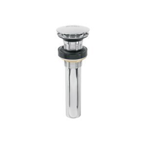 Contra p/lavabo 1-1/4 sin rebosadero hongo latón cromo 45698