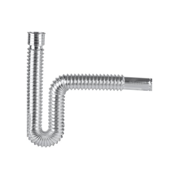 Céspol flexible polietileno cromo para lavabo y fregadero 49507