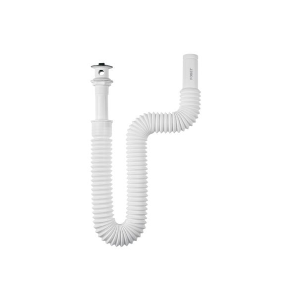 Céspol flexible para lavabo 90 cm arillo metálico Foset 45318