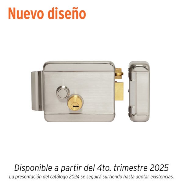 Cerradura electromecánica con botón derecha HERMEX 47979