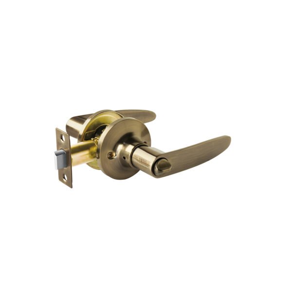 Cerradura manija Turín p/baño latón antiguo cil latón 43660