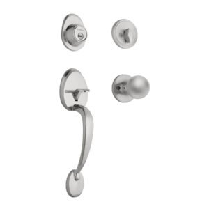 Jaladera y perilla Lugo llave-mariposa cromo mate HERMEX 43025