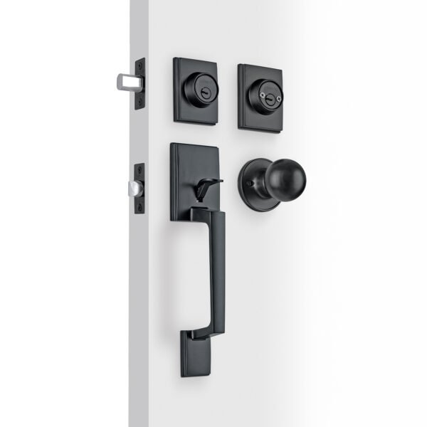 Jaladera y perilla Porto llave-llave negro 45296