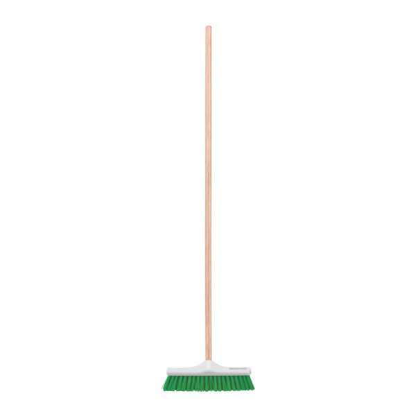 Cepillo industrial cerda rígida de 30 cm bastón de madera 57034