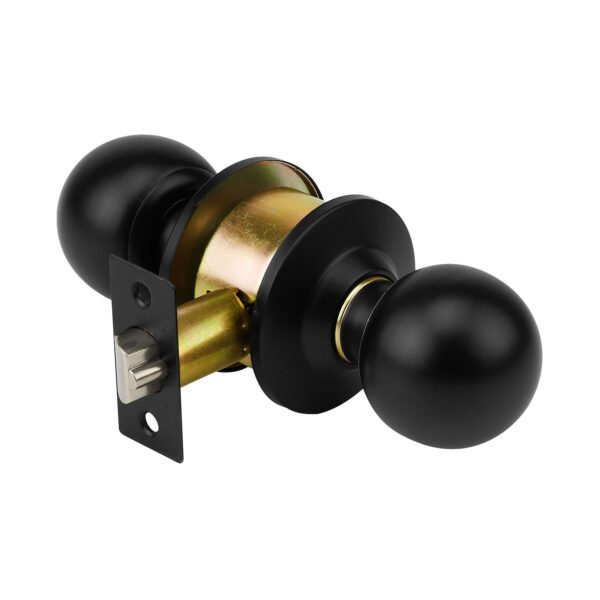 Cerradura pomo negro esfera entrada HERMEX 47909
