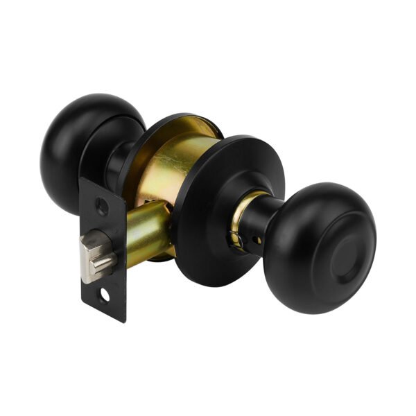 Cerradura pomo negro oval entrada HERMEX 47912