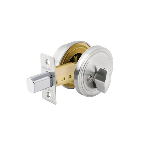 Cerrojo llave-mariposa cromo mate llave tradicional HERMEX 23614