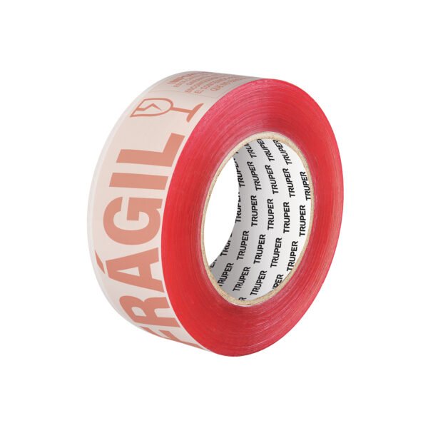 Cinta de empaque 48 mm x 150 m Frágil Truper 103041
