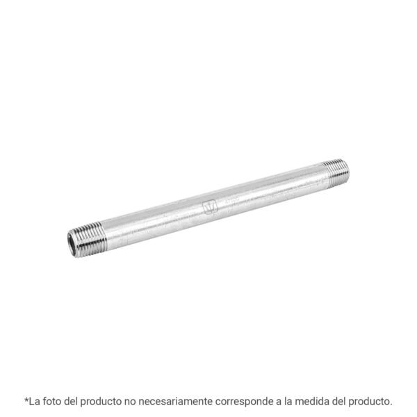 Niple de acero galvanizado 1/4 x 2 Foset 43981