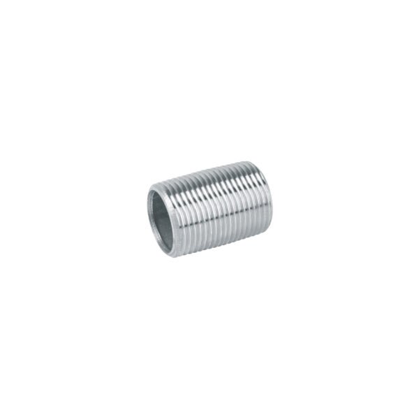 Niple de acero galvanizado 1/4 cuerda corrida FOSET 43963