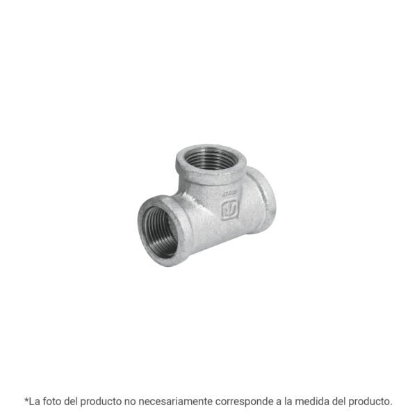 Tee sencilla acero galvanizado 1/4 FOSET 43980