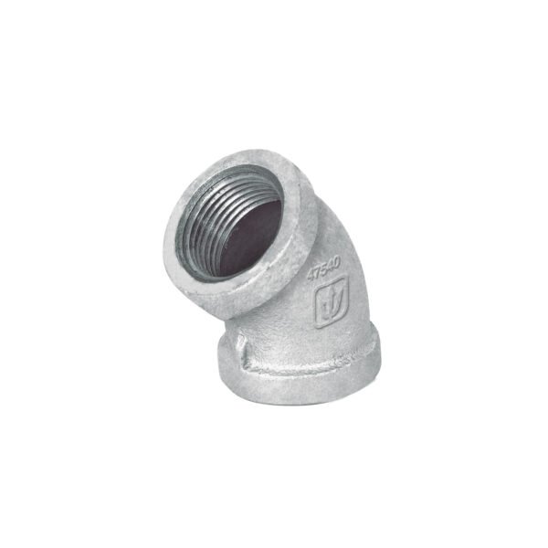 Codo 45° acero galvanizado de 3/4 Foset 47540