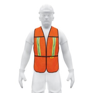CHS-200N.jpg Chaleco de seguridad con cintas reflejantes naranja Pretul 21025