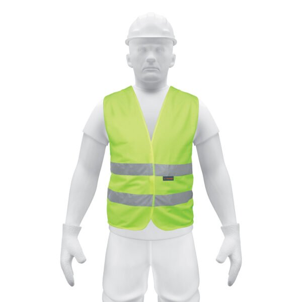 Chaleco de seguridad verde con cintas de alta visibilidad 14425
