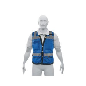CHS-800A-L.jpg Chaleco seguridad reforzado azul con bolsas L Expert 103987