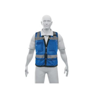 CHS-800A-M.jpg Chaleco seguridad reforzado azul con bolsas M Expert 103986
