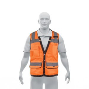 CHS-800N-XL.jpg Chaleco seguridad reforzado naranja con bolsas XG Expert 13481