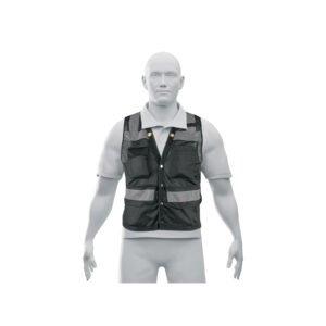 CHS-800NE-XL.jpg Chaleco seguridad reforzado negro con bolsas XL Expert 103991