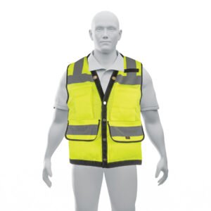 CHS-800V-L.jpg Chaleco seguridad reforzado verde con bolsas G Expert 13483