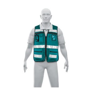 Chaleco brigadista con cintas reflejantes color verde 14664