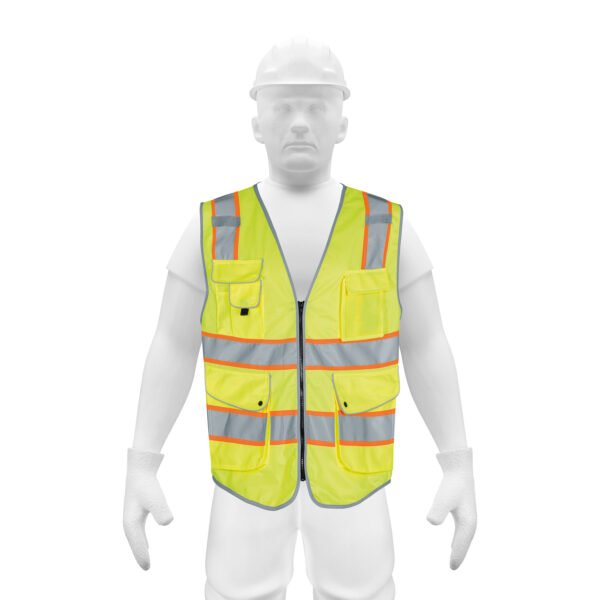 Chaleco de seguridad de alta visibilidad verde M EXPERT 102443