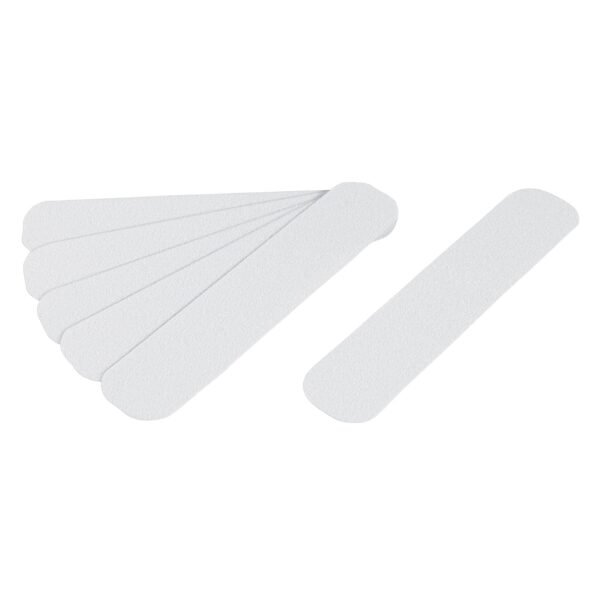 Tarjeta 6 tiras 23cm antiderrapantes blancas 50mm c/abrasivo 12531