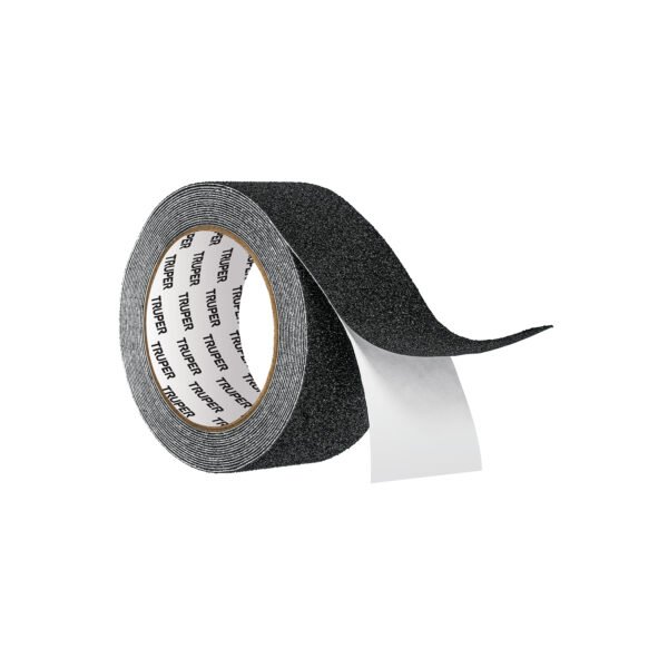 Rollo de 5 m de cinta antiderrapante negra 50mm con abrasivo 12532