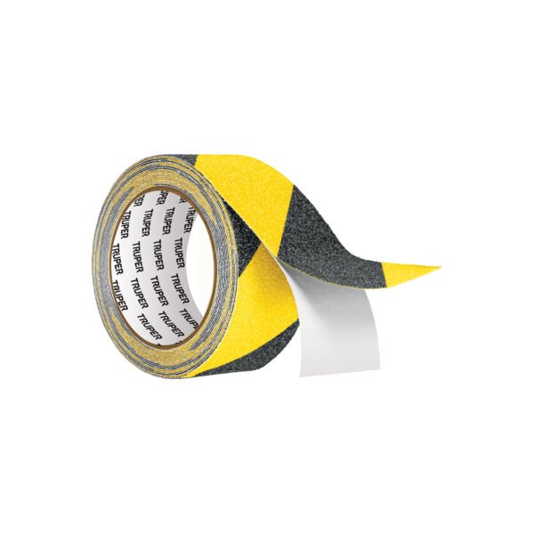 Rollo 5 m de cinta antiderrapante ama/negra 50mm c/abrasivo 101448