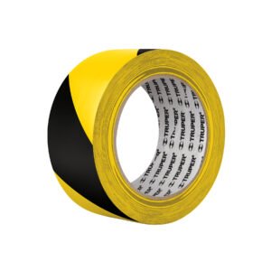 Rollo de 33 m de cinta delimitadora amarilla / negro Truper 12597