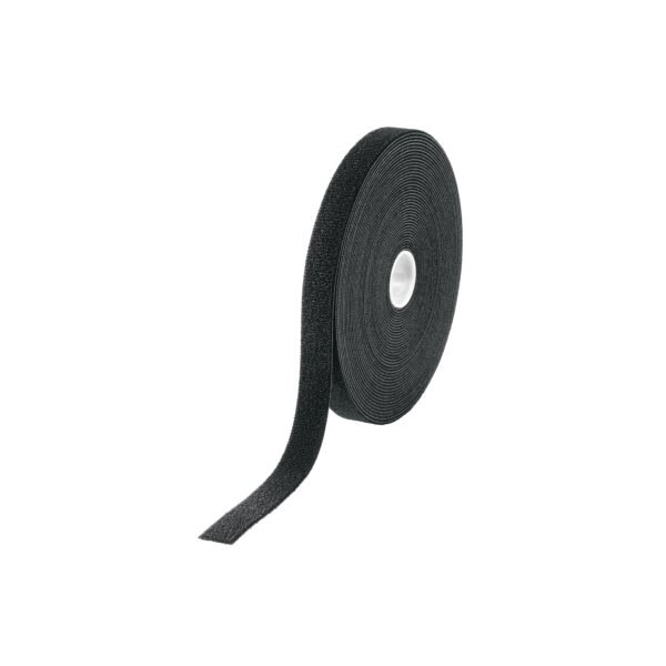 Rollo de 10 m de cinta reusable de contacto doble Volteck 46326