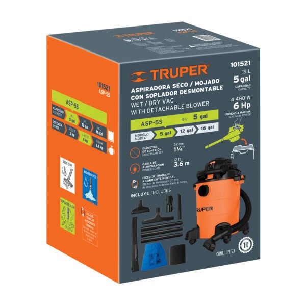 Caja de empaque de repuesto para ASP-5S Truper 103122