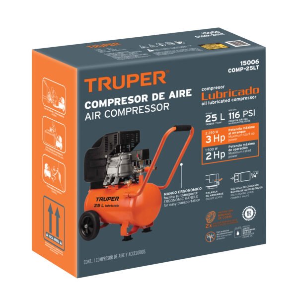 Caja de empaque de repuesto para COMP-25LT Truper 101939