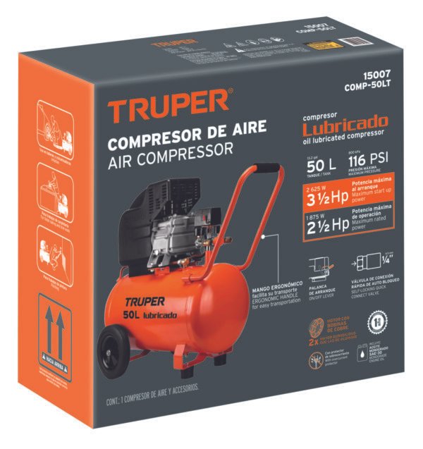 Caja de empaque de repuesto para COMP-50LT Truper 101937