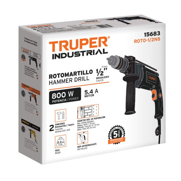 Caja de empaque de repuesto para ROTO-1/2N8 Truper 102507