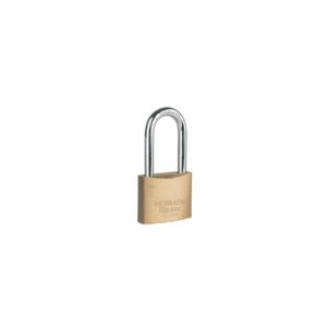 Candado de latón 40 mm gancho largo en blíster HERMEX BASIC 23517