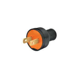 2 Clavijas no polarizadas redondas de PVC Volteck 46210